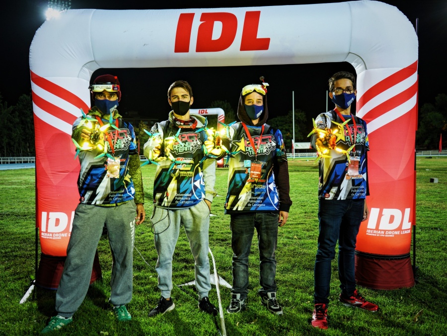 El UPCT Drone Team compitiendo en la Iberian Drone League.