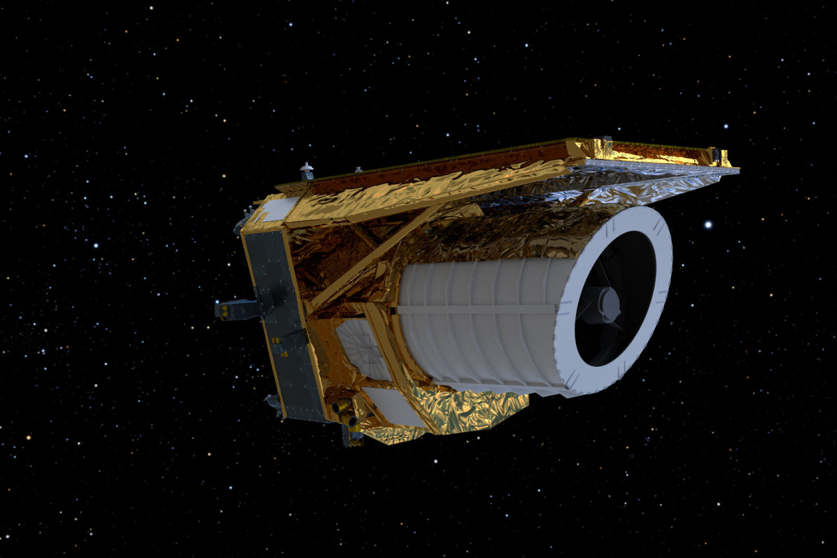Imagen del telescopio Euclid, que cuenta con instrumentos desarrollados en la UPCT.
